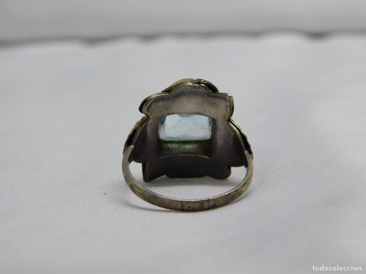 Joyeria: CONJUNTO DE BROCHE, PENDIENTES Y ANILLO DE PLATA - Foto 18