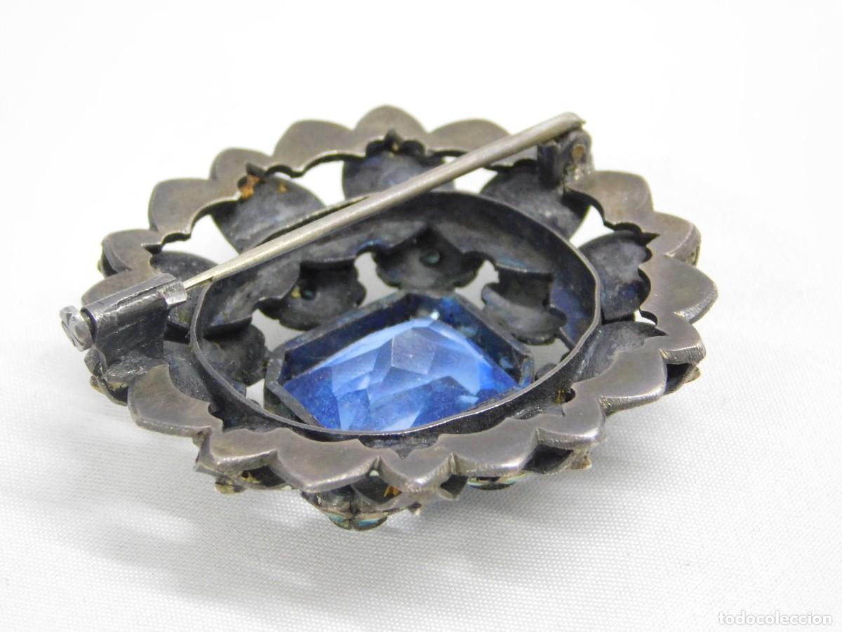 Joyeria: ANTIGUO BROCHE DE PLATA Y ESMALTES - Foto 8