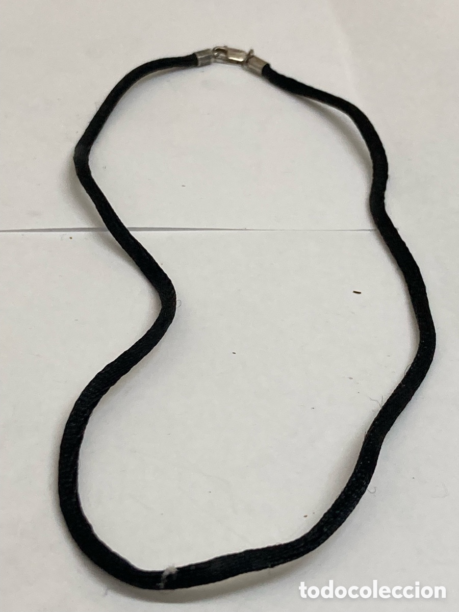 Joyeria: Collar de plata y caucho CC357 - Foto 1