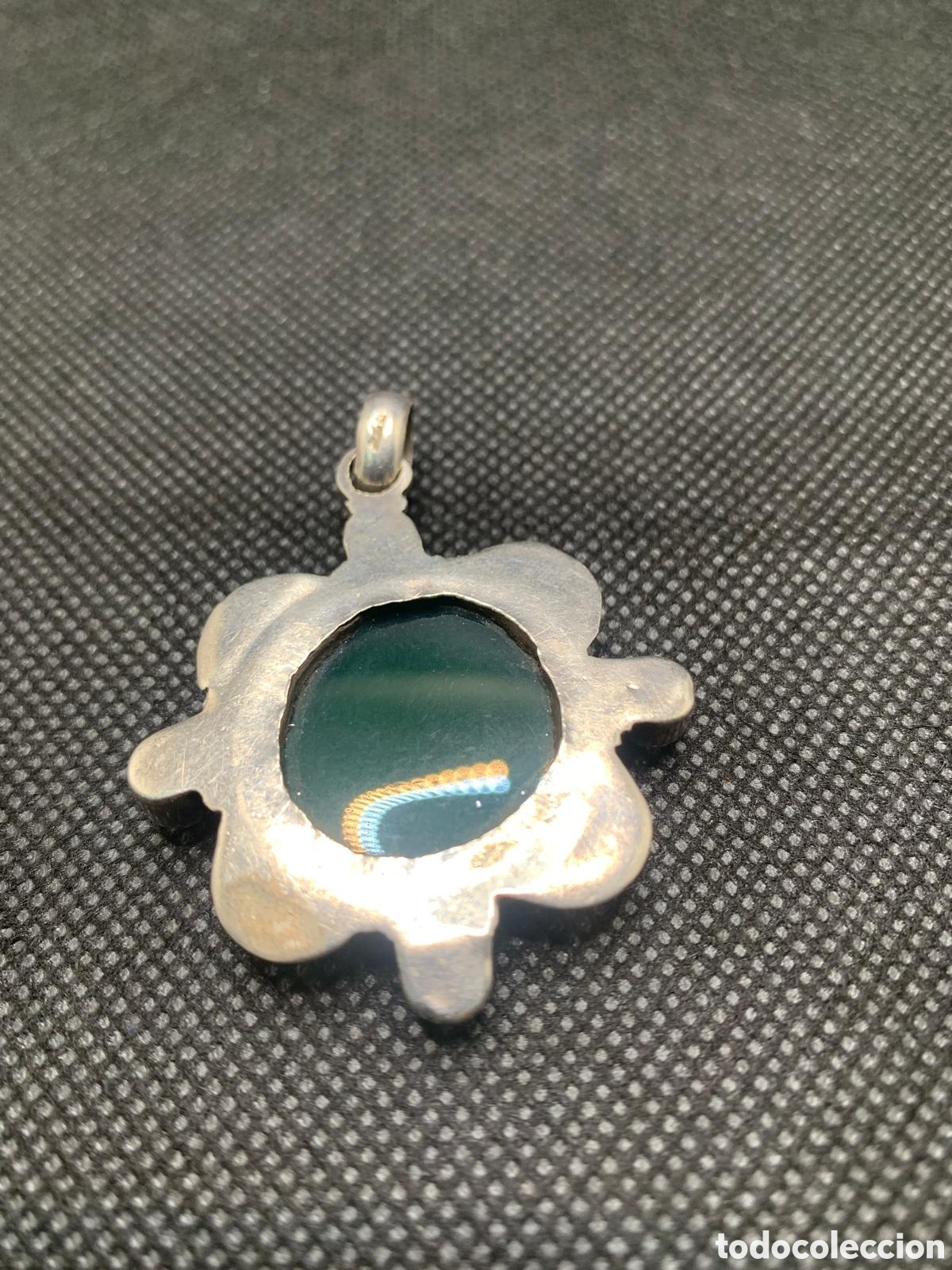 Joyeria: Colgante Plata con &Aacute;gata verde y perlas - Foto 3