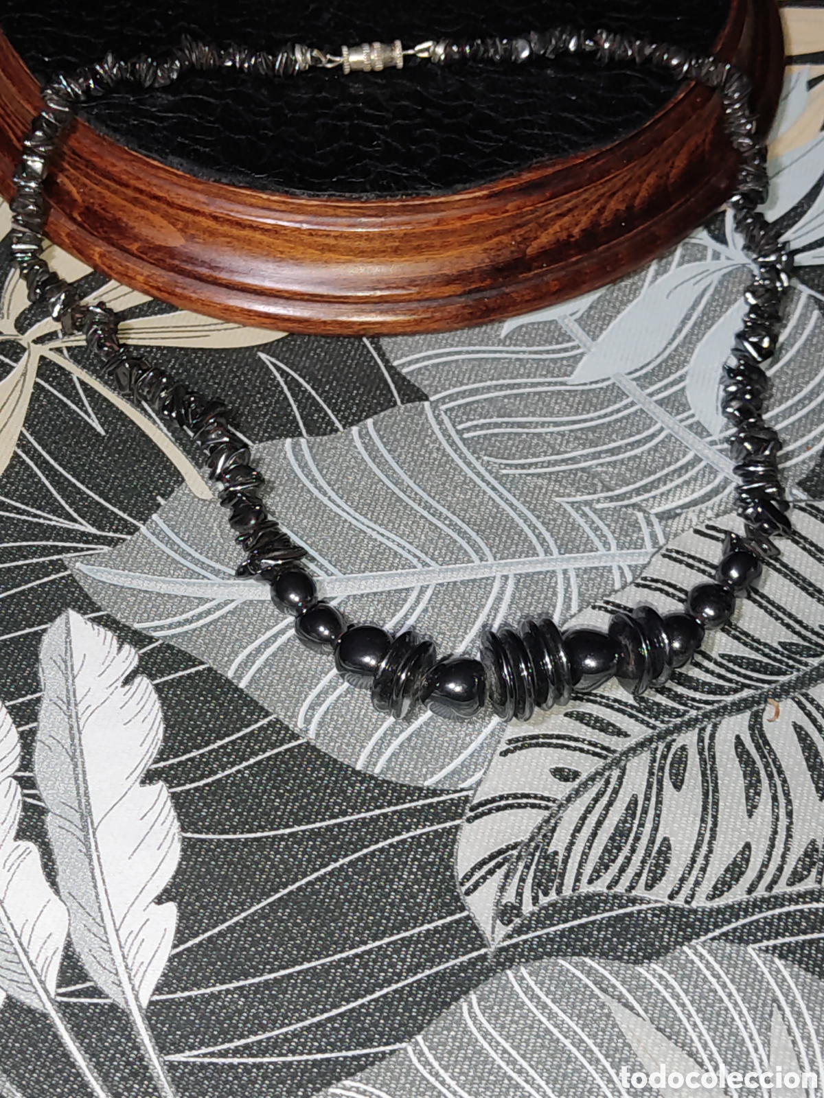 Joyeria: Collar Hematita de cuentas variadas.Vintage. - Foto 1