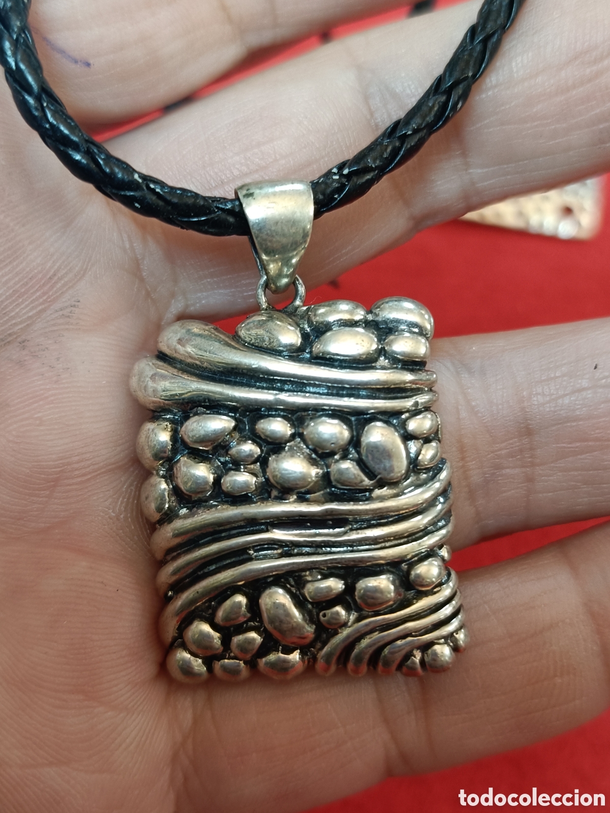 Joyeria: ANTIGUO COLGANTE ELABORADO EN PLATA - Foto 2