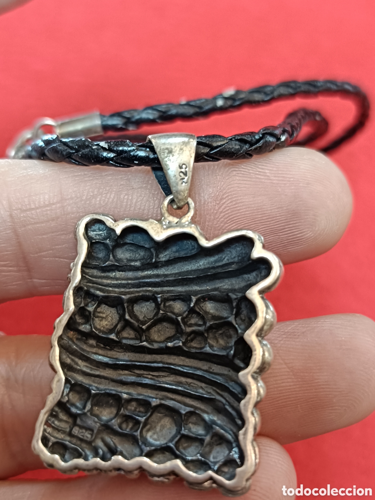 Joyeria: ANTIGUO COLGANTE ELABORADO EN PLATA - Foto 3
