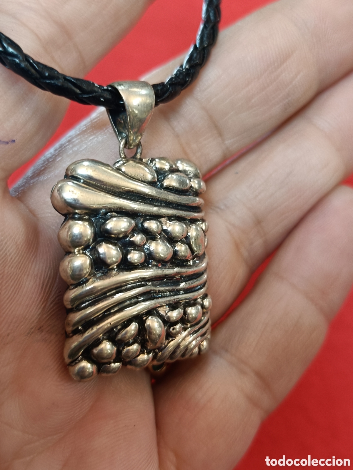 Joyeria: ANTIGUO COLGANTE ELABORADO EN PLATA - Foto 4