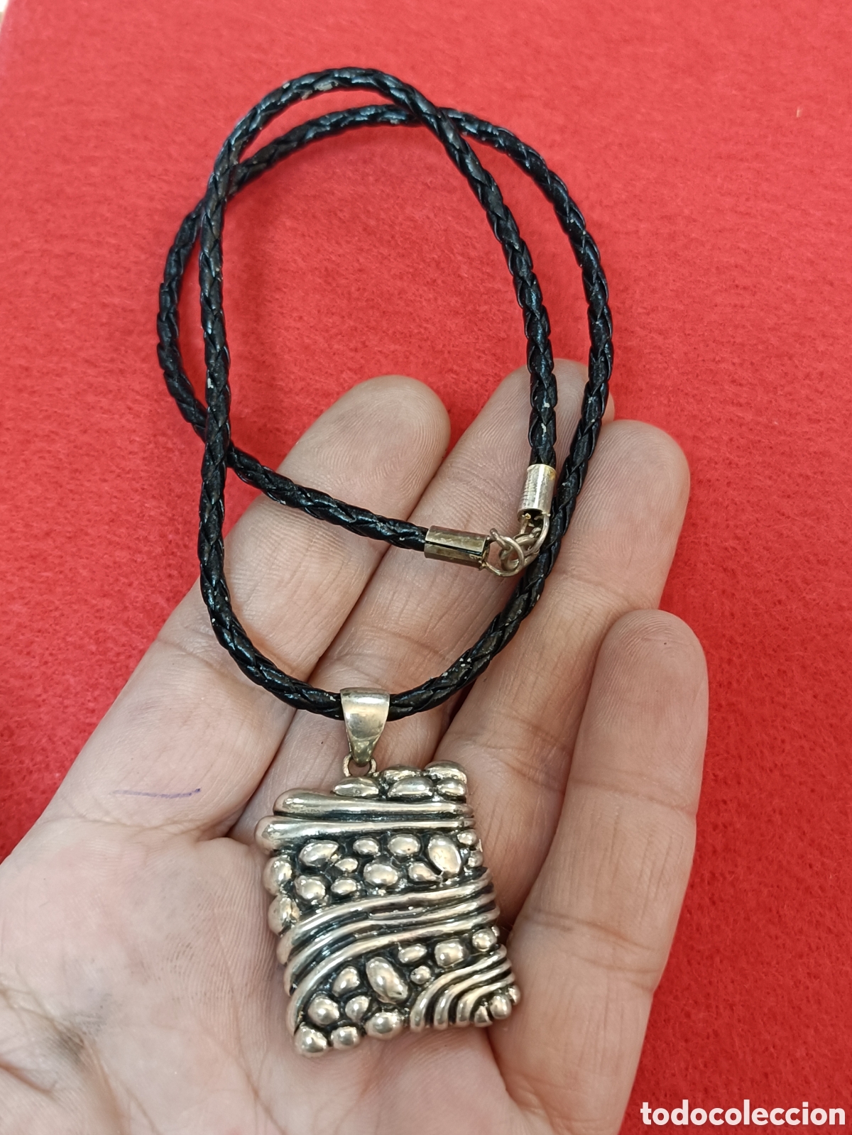 Joyeria: ANTIGUO COLGANTE ELABORADO EN PLATA - Foto 1