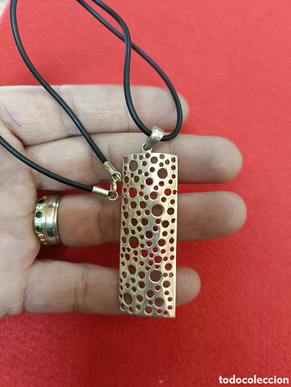 Joyeria: ANTIGUO COLGANTE ELABORADO EN PLATA - Foto 2