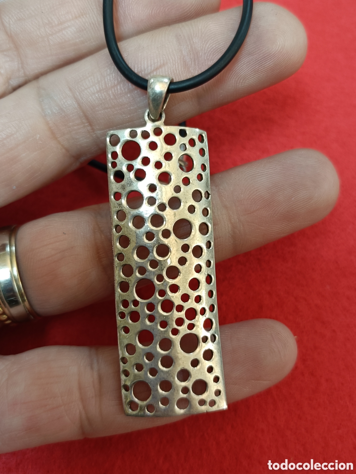 Joyeria: ANTIGUO COLGANTE ELABORADO EN PLATA - Foto 3