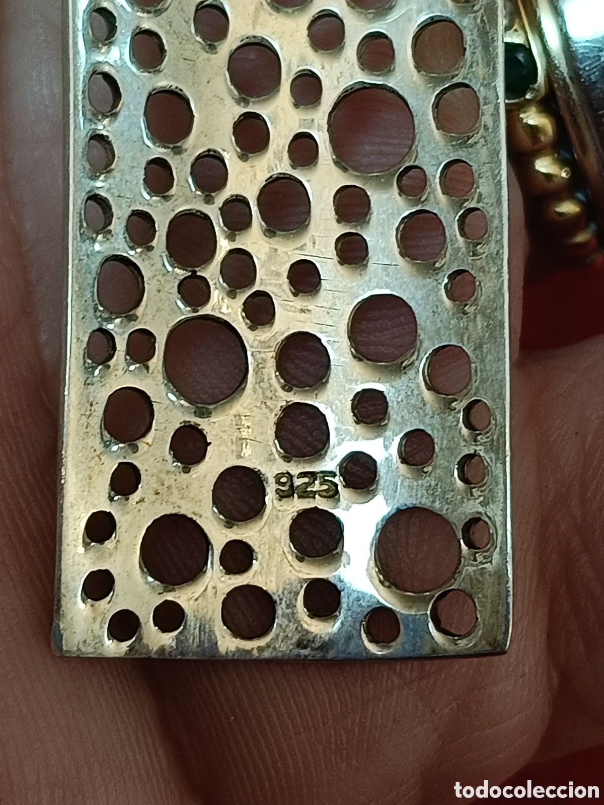 Joyeria: ANTIGUO COLGANTE ELABORADO EN PLATA - Foto 5