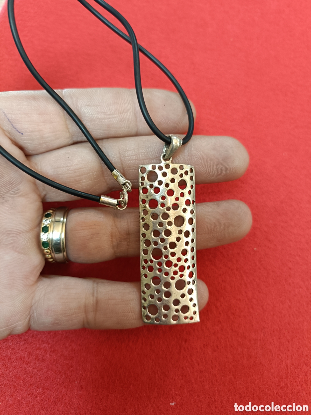 Joyeria: ANTIGUO COLGANTE ELABORADO EN PLATA - Foto 1