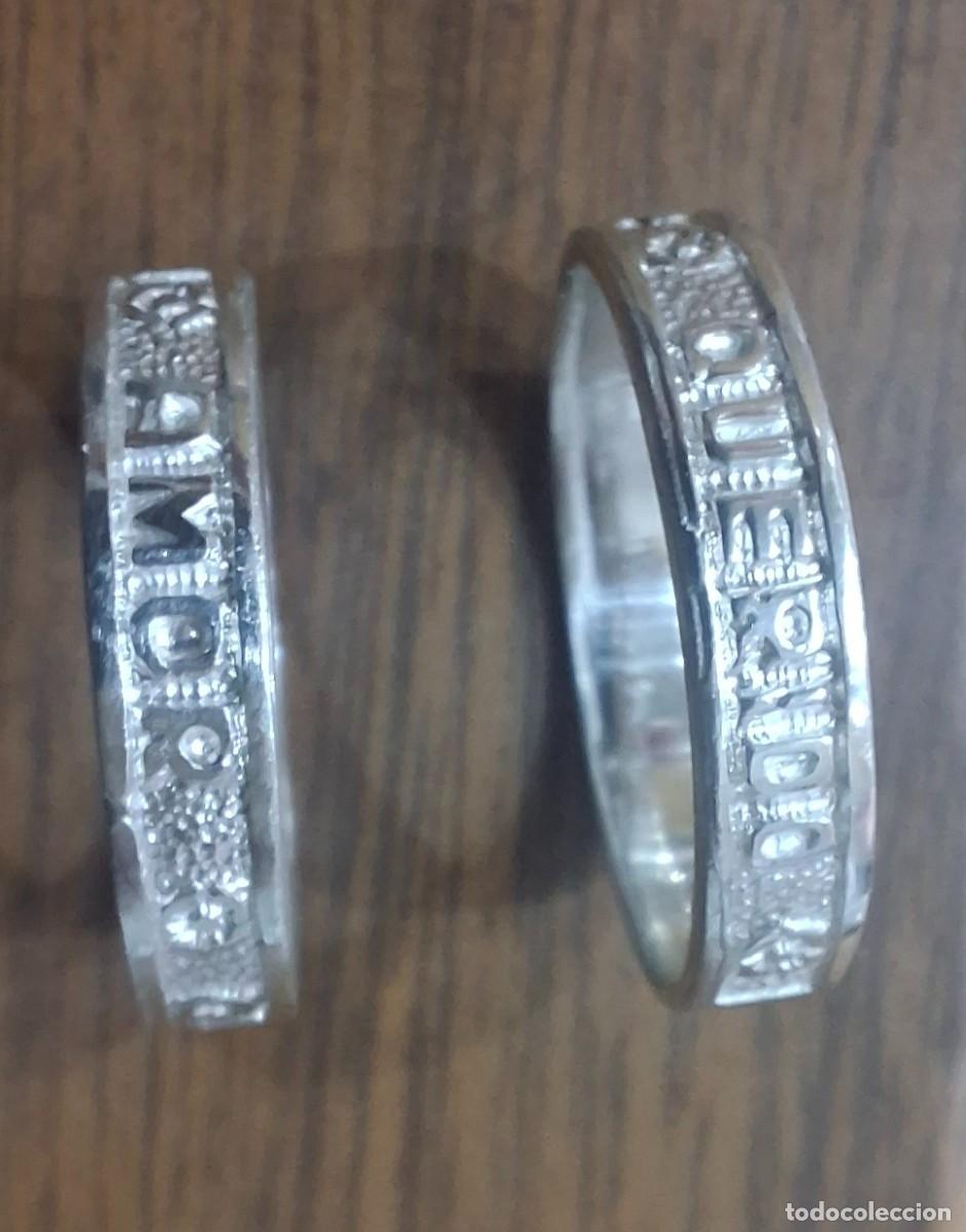 Joyeria: alianza mi amor querido en plata de ley maciza - ajustable - Foto 1