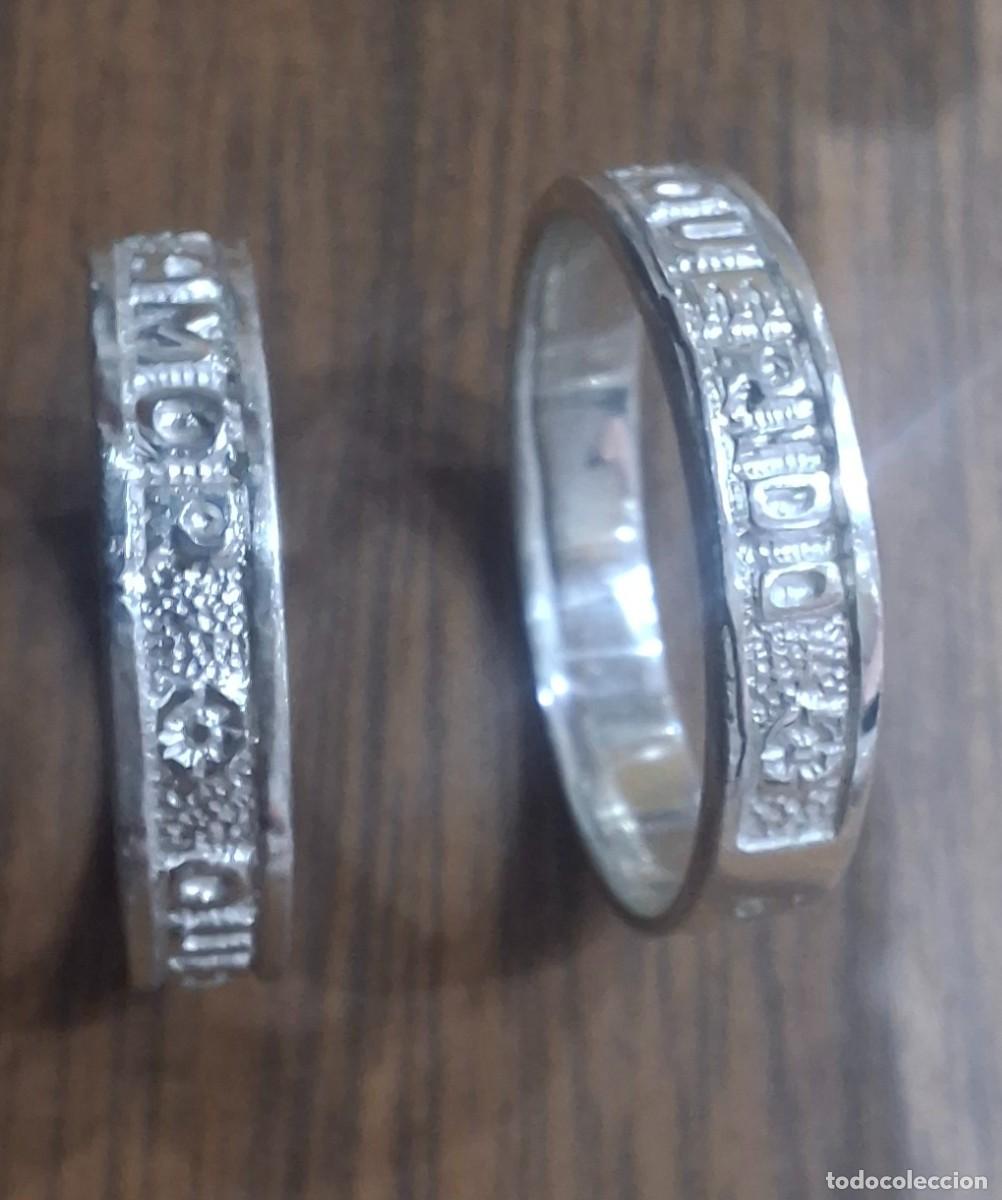 Joyeria: alianza mi amor querido en plata de ley maciza - ajustable - Foto 2