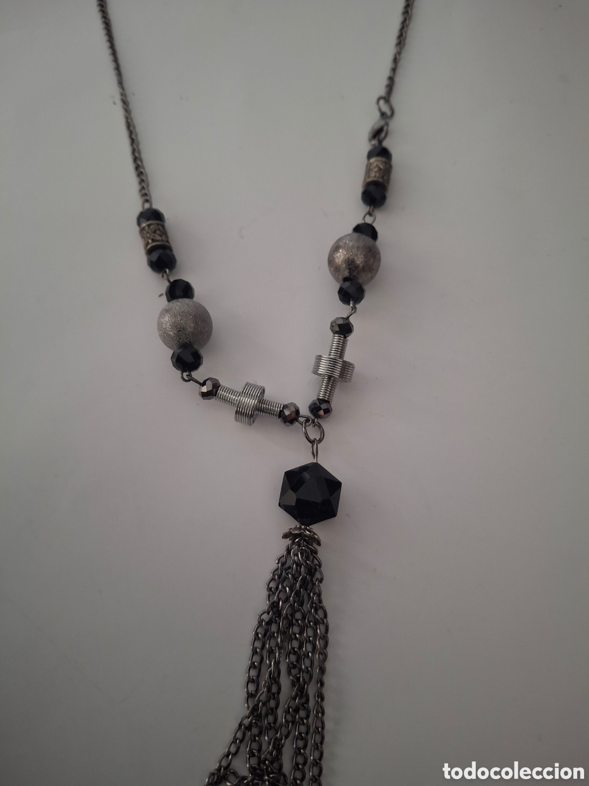 Joyeria: COLGANTE CON CADENA Y ABALORIOS - Foto 2