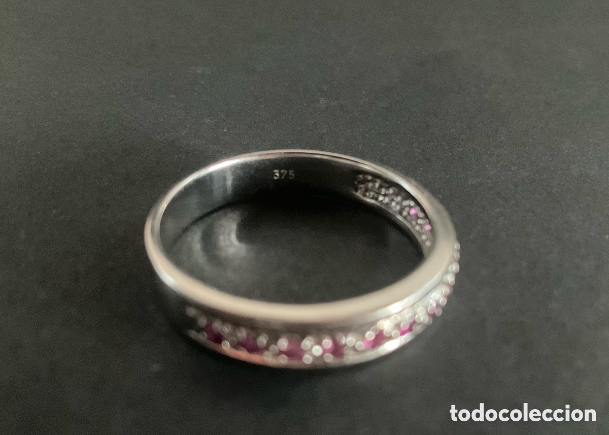 Joyeria: Anillo de oro blanco con 12 rub&iacute;es - Foto 4