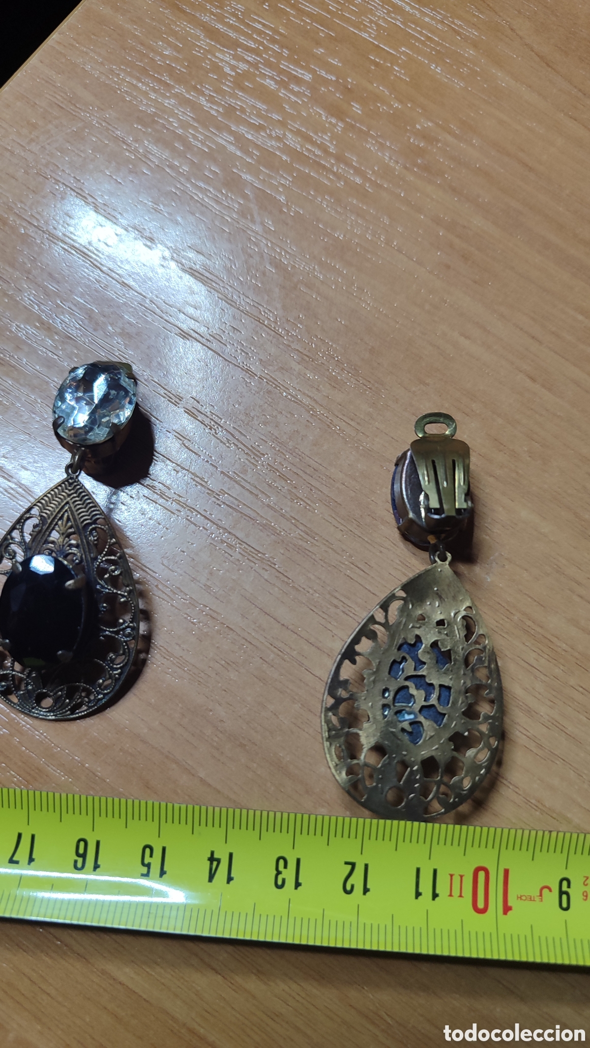 Joyeria: Pendientes de clip art d&eacute;co con onix - Foto 6