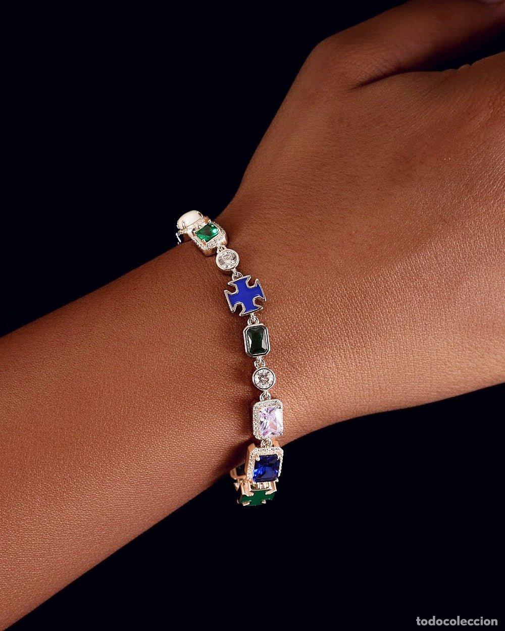 Joyeria: PULSERA - PULSERA DE GEMAS Y CRUZADA - Foto 2