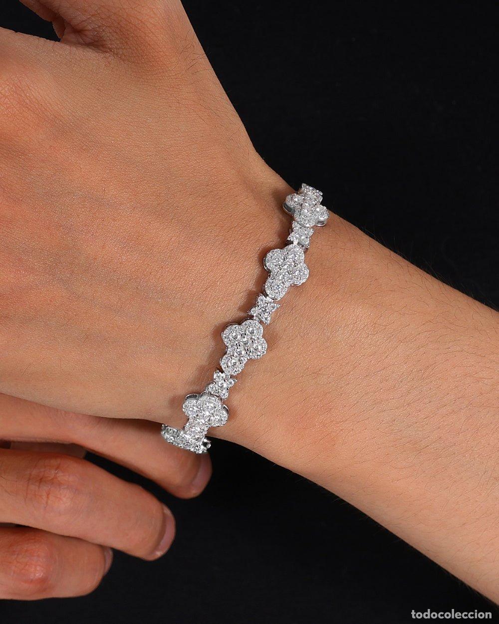 Joyeria: PULSERA - PULSERA DE DIAMANTES CRUZ ESTRELLAS - Foto 2