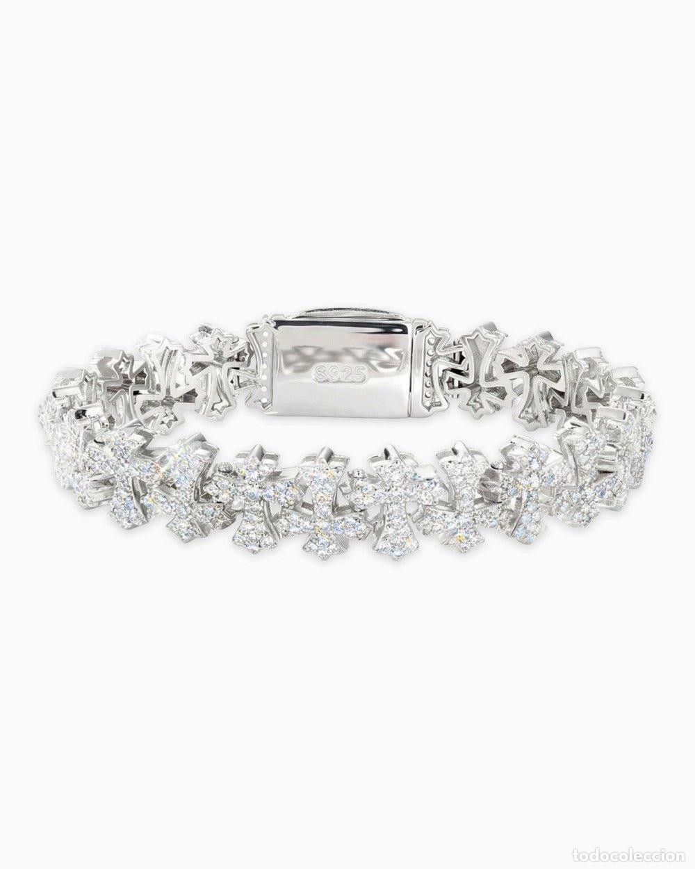 Joyeria: PULSERA - PULSERA DE DOBLES CRUCES CON DIAMANTES - Foto 1