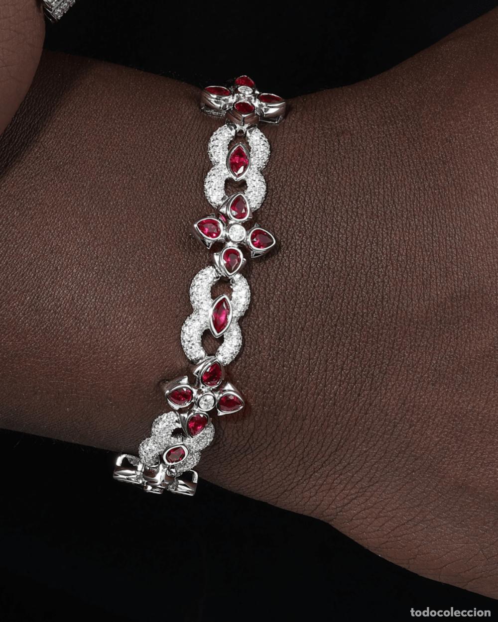 Joyeria: PULSERA - PULSERA DE DIAMANTES Y RUB&Iacute; - Foto 4
