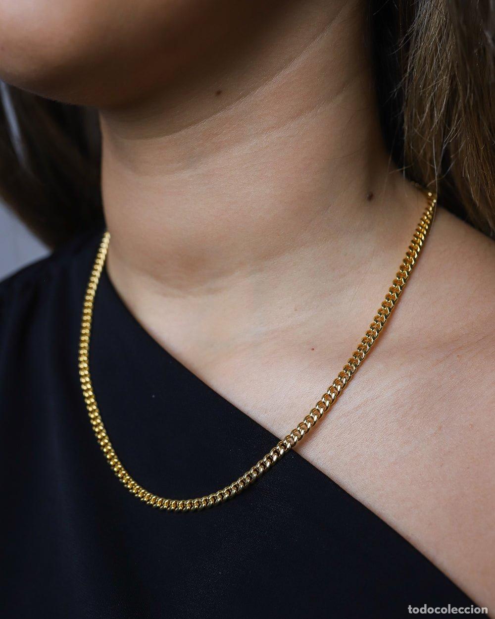 Joyeria: COLLAR - CADENA CUBANA LIMPIA - ORO - Foto 3
