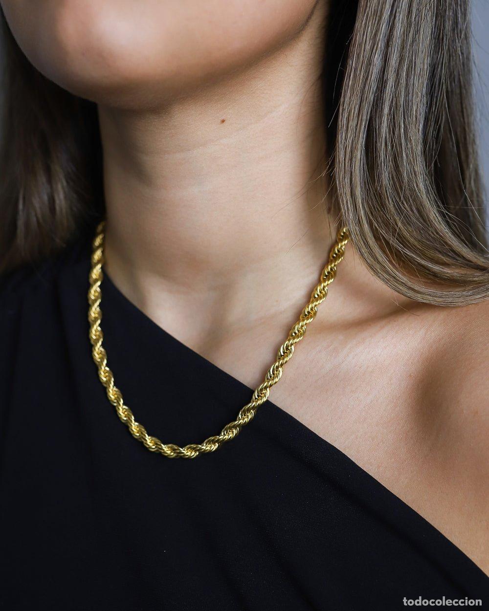 Joyeria: COLLAR - CADENA DE CUERDA LIMPIA - ORO - Foto 4