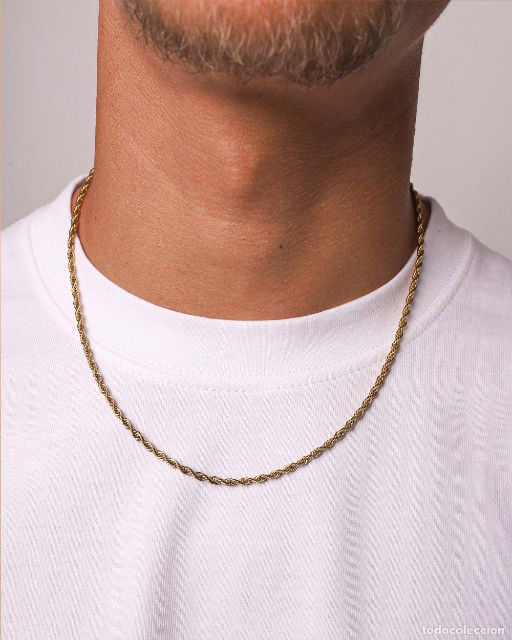 Joyeria: COLLAR - CADENA DE CUERDA LIMPIA - ORO - Foto 2