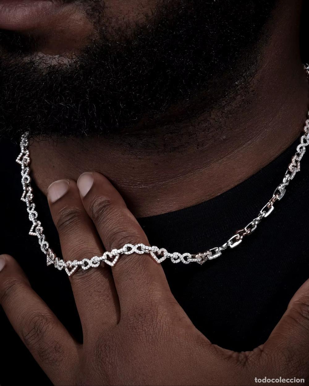 Joyeria: COLLAR - CADENA DE CORAZONES INFINITOS CON DIAMANTES - Foto 3