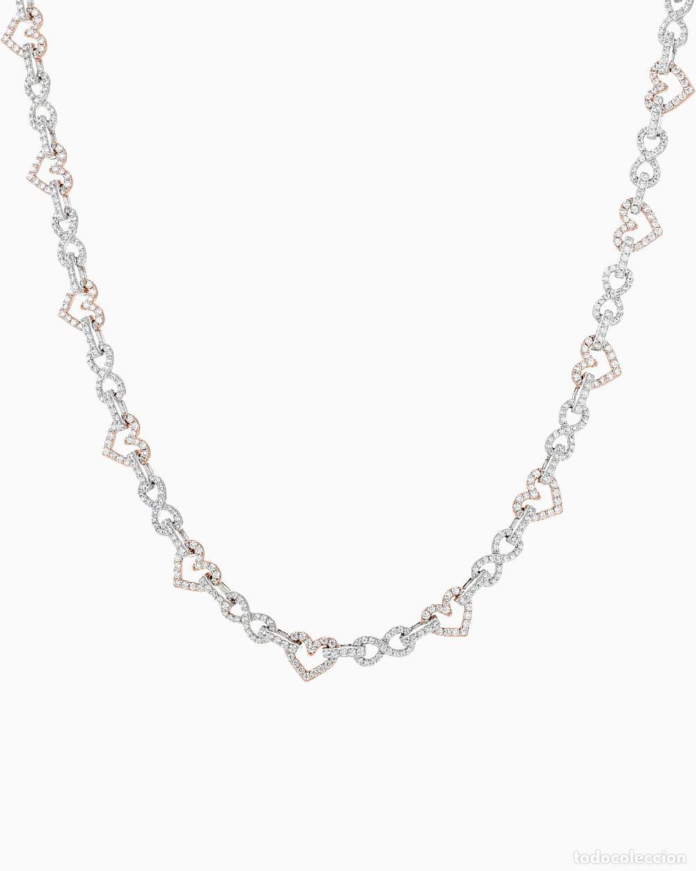 Joyeria: COLLAR - CADENA DE CORAZONES INFINITOS CON DIAMANTES - Foto 1