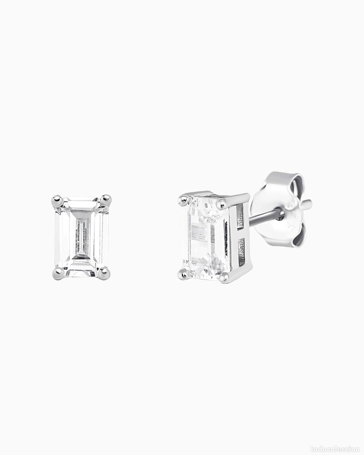 Joyeria: PENDIENTES - Tachuelas tipo baguette - Foto 1