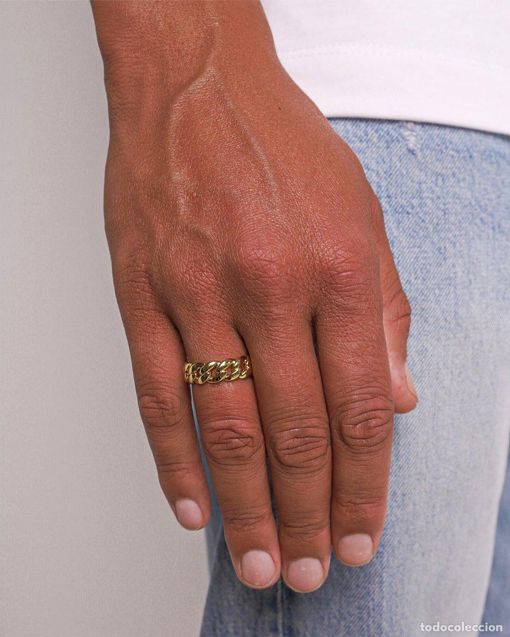 Joyeria: ANILLO - ANILLO CUBANO LIMPIO - ORO - Foto 2