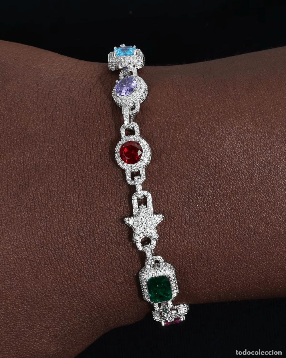 Joyeria: PULSERA - PULSERA DE GEMAS GRANDES CON DIAMANTES - Foto 2