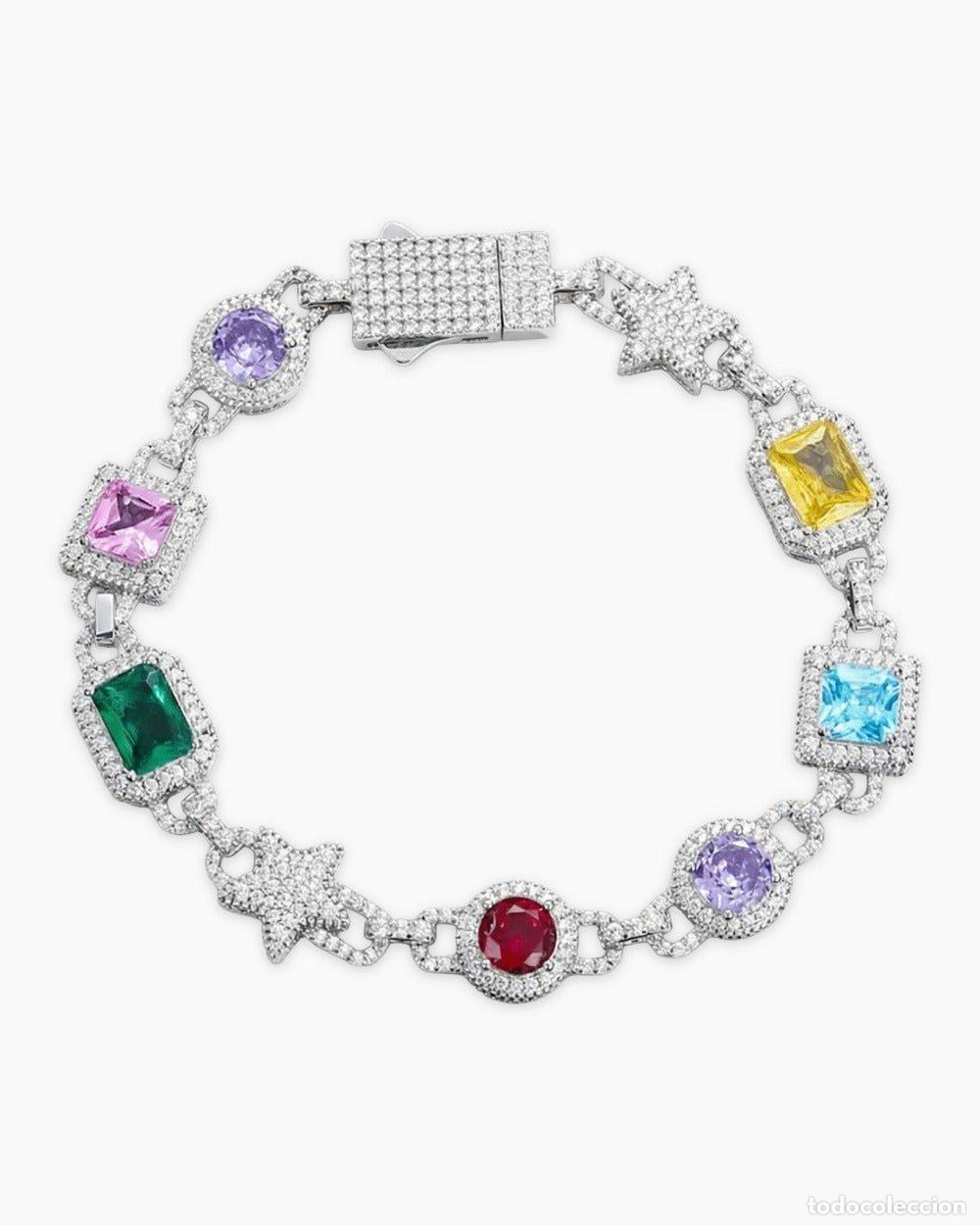 Joyeria: PULSERA - PULSERA DE GEMAS GRANDES CON DIAMANTES - Foto 1