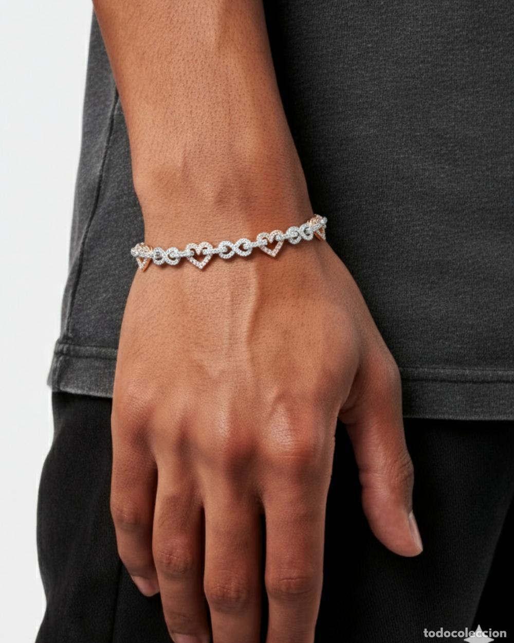Joyeria: PULSERA - PULSERA DE CORAZONES INFINITOS CON DIAMANTES - Foto 2