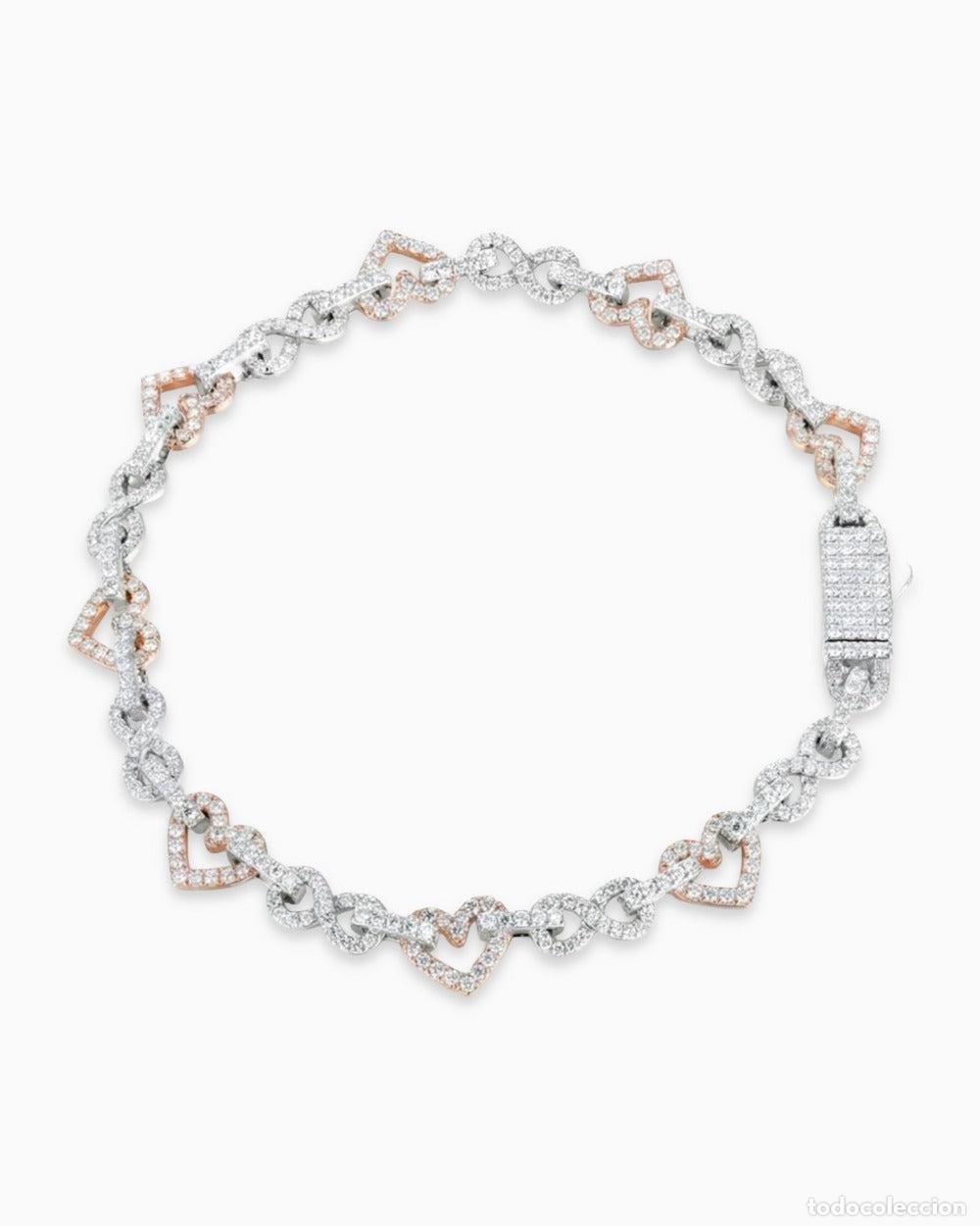 Joyeria: PULSERA - PULSERA DE CORAZONES INFINITOS CON DIAMANTES - Foto 1