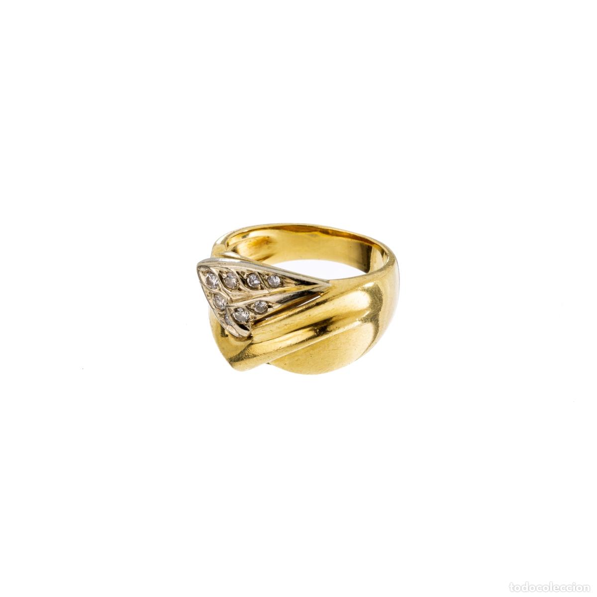 Joyeria: ORO 19.2K - ANILLO DE ORO CON DIAMANTES - Foto 1