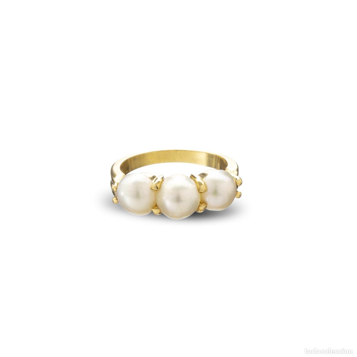 Joyeria: ORO 19.2K - ANILLO DE ORO Y PERLA - Foto 1
