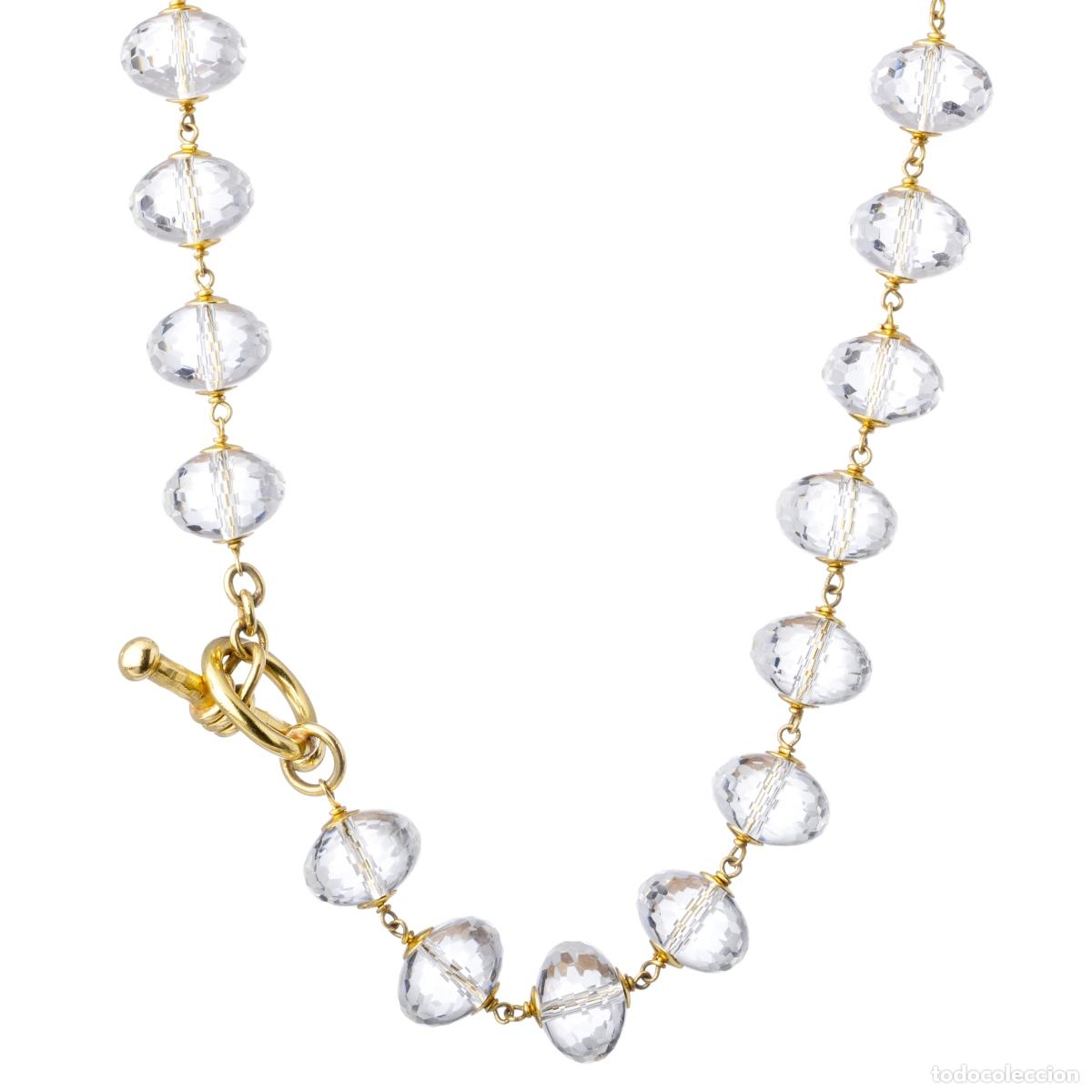 Joyeria: ORO 19.2K - COLLAR DE ORO Y CRISTAL DE ROCA - Foto 1