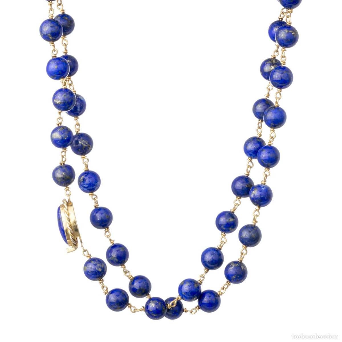 Joyeria: ORO 19.2K - COLLAR DE ORO Y LAPISL&Aacute;ZULI - Foto 1