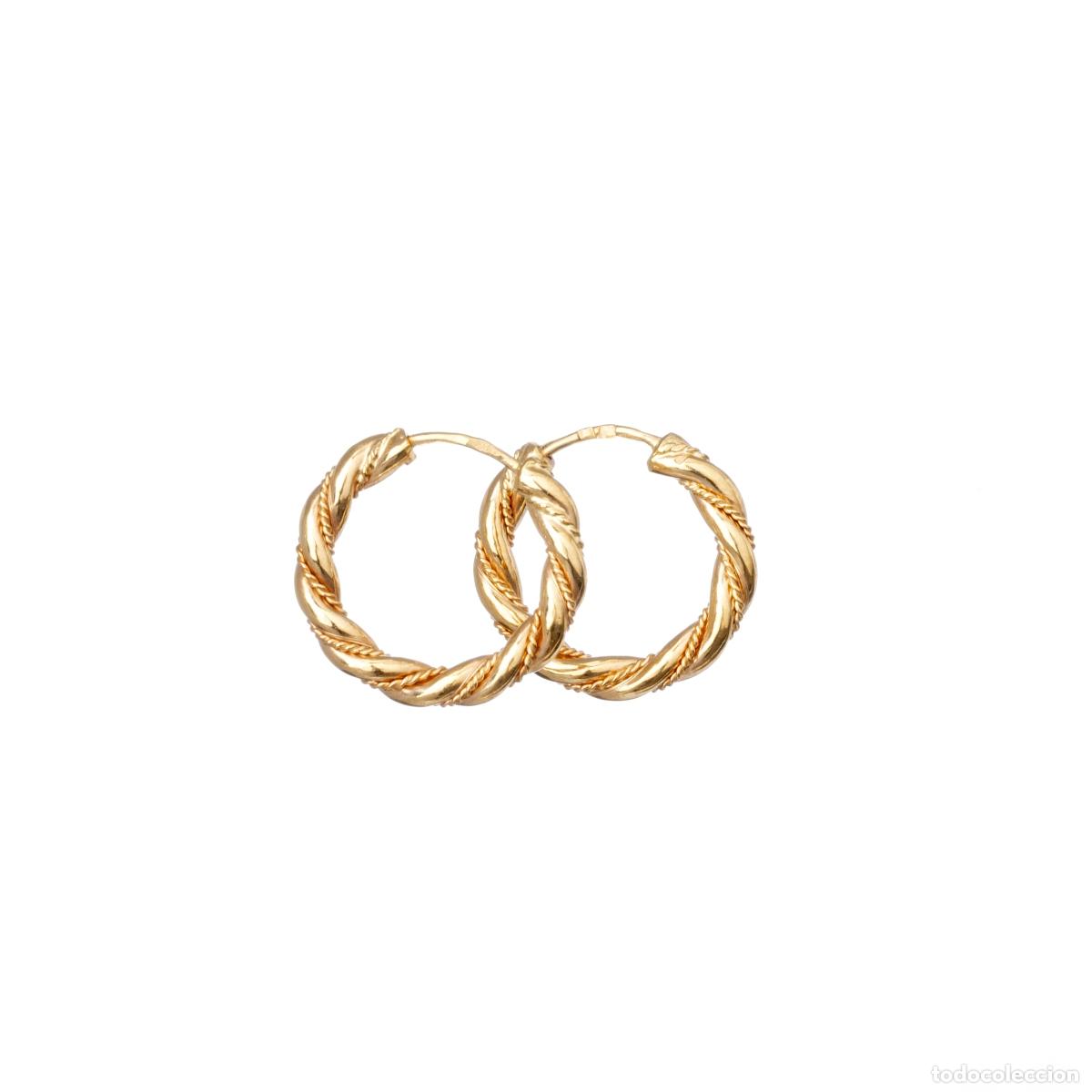 Joyeria: ORO DE 19,2 quilates - PAR DE PENDIENTES DE ORO - Foto 1