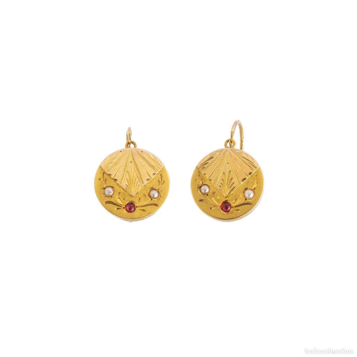 Joyeria: ORO DE 19,2 quilates - PAR DE PENDIENTES DE ORO - Foto 1