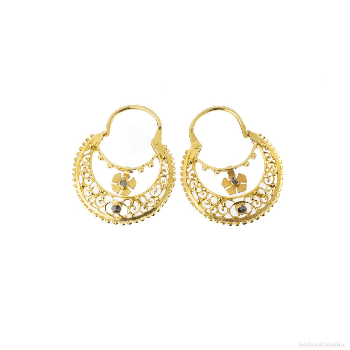 Joyeria: ORO DE 19,2 quilates - PAR DE PENDIENTES DE ORO - Foto 1