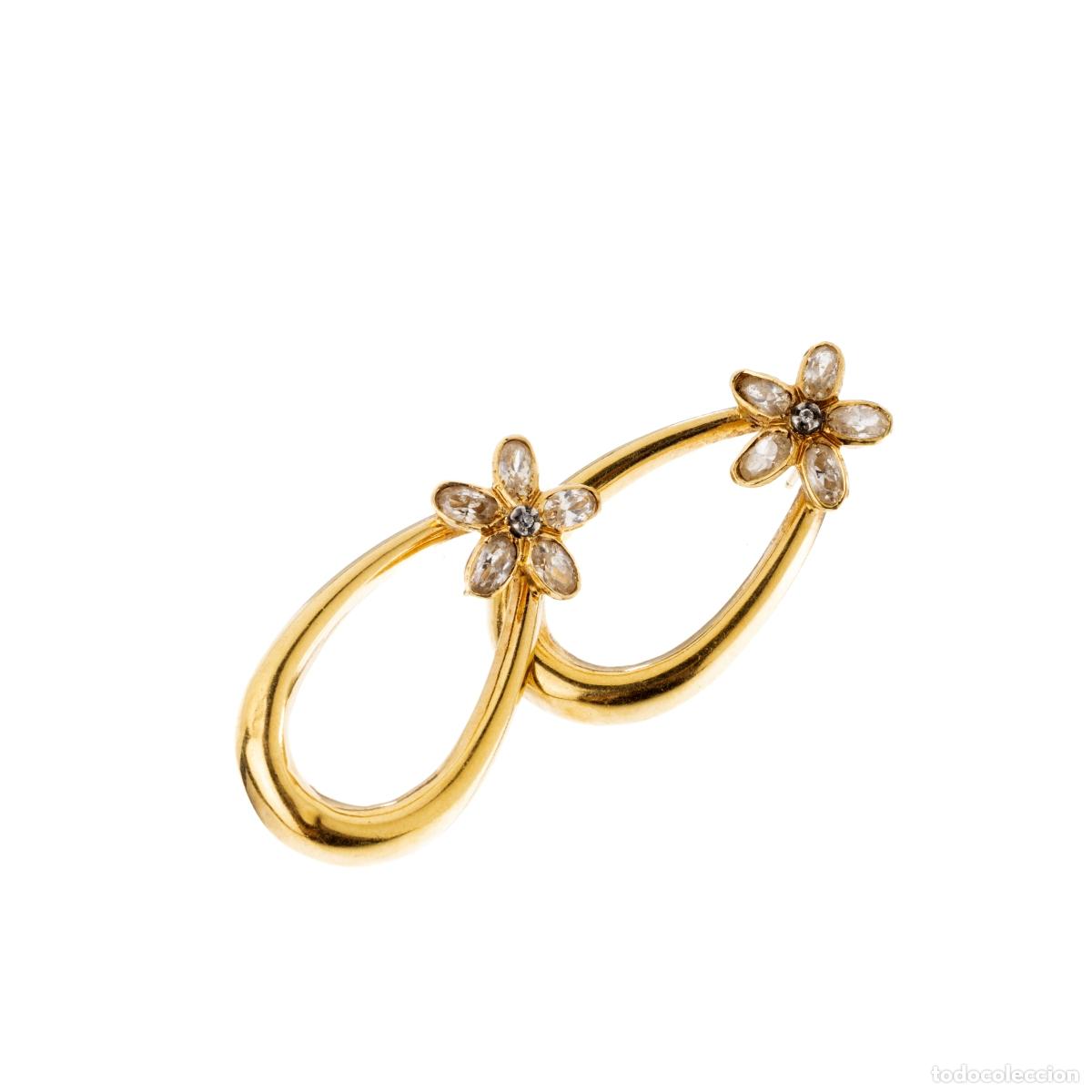 Joyeria: ORO 19.2K - PAR DE PENDIENTES EN PLATA Y ORO - Foto 1