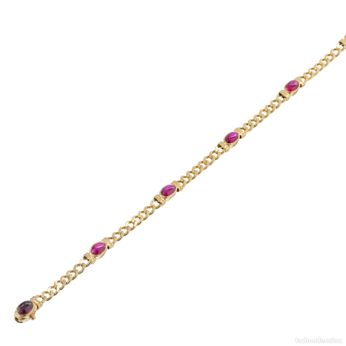 Joyeria: ORO 19.2K - PULSERA DE ORO CON PIEDRAS - Foto 1