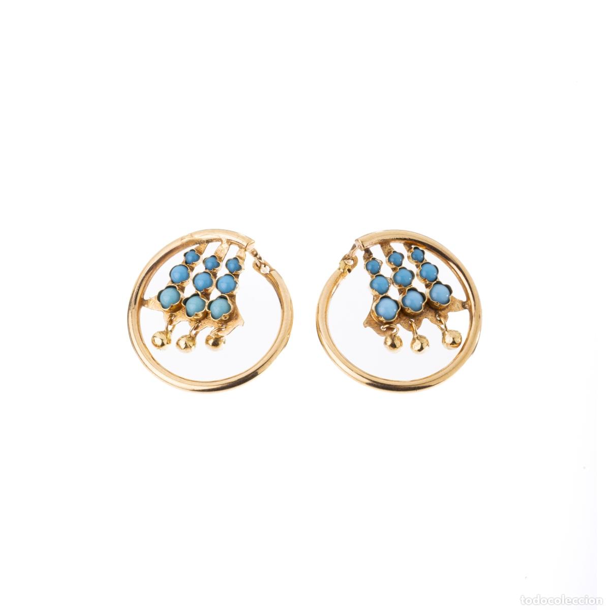 Joyeria: ORO DE 19,2 quilates - PAR DE PENDIENTES DE ORO - Foto 1