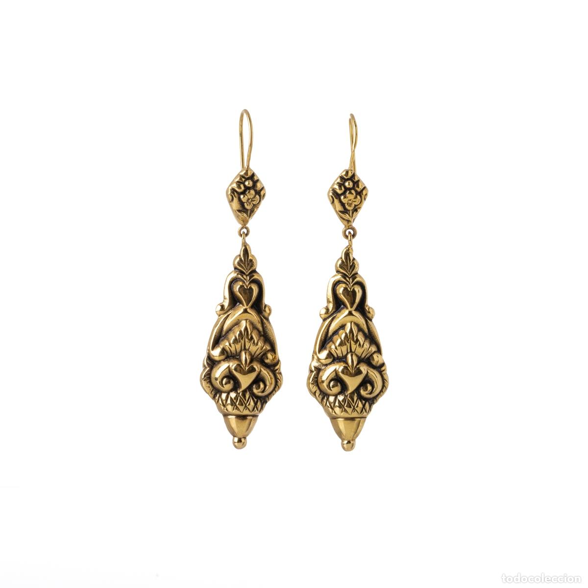 Joyeria: ORO DE 19,2 quilates - PAR DE PENDIENTES DE ORO - Foto 1