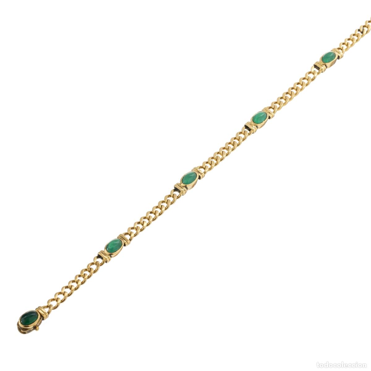 Joyeria: ORO 19.2K - PULSERA DE ORO CON PIEDRAS - Foto 1