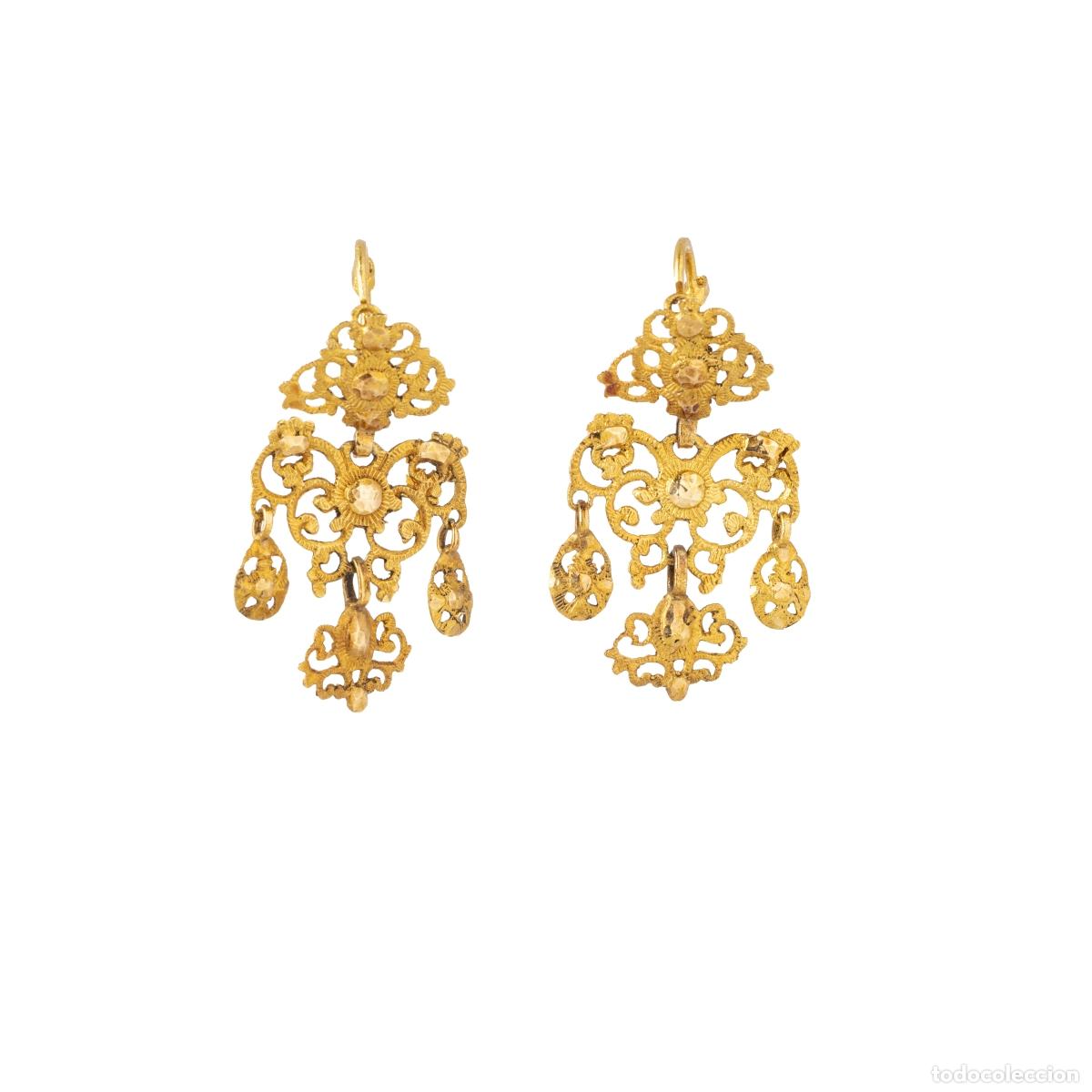 Joyeria: ORO DE 19,2 quilates - PAR DE PENDIENTES DE ORO - Foto 1