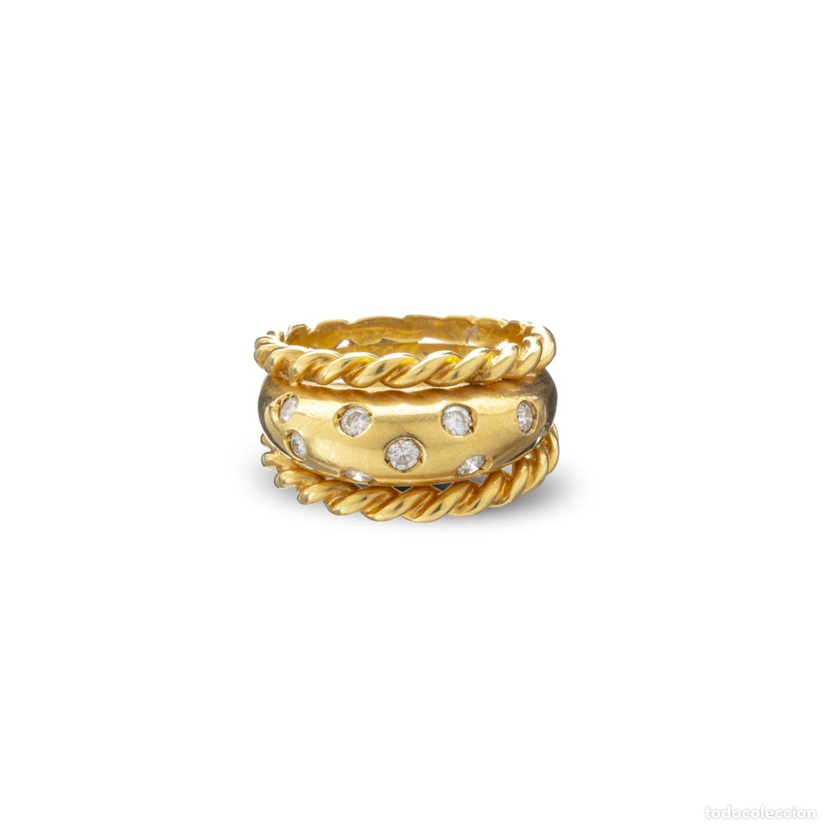 Joyeria: ORO 19.2K - ANILLO DE ARO DE ORO CON DIAMANTES - Foto 1