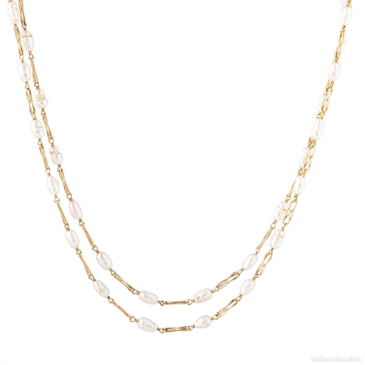 Joyeria: COLLAR DE PERLAS DE ORO - Foto 1