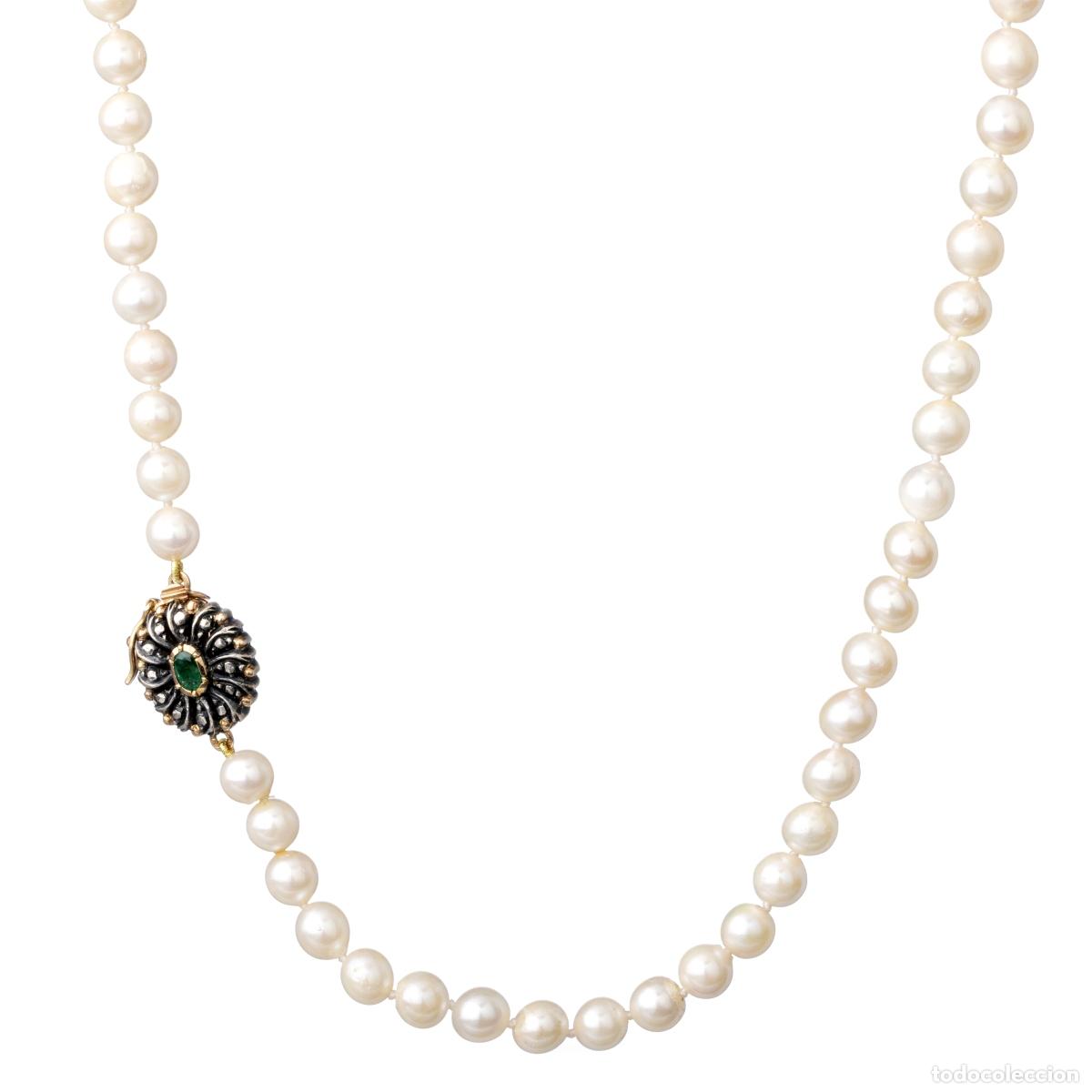 Joyeria: ORO DE 19,2 quilates - COLLAR DE PERLAS CON CIERRE DE ORO - Foto 1