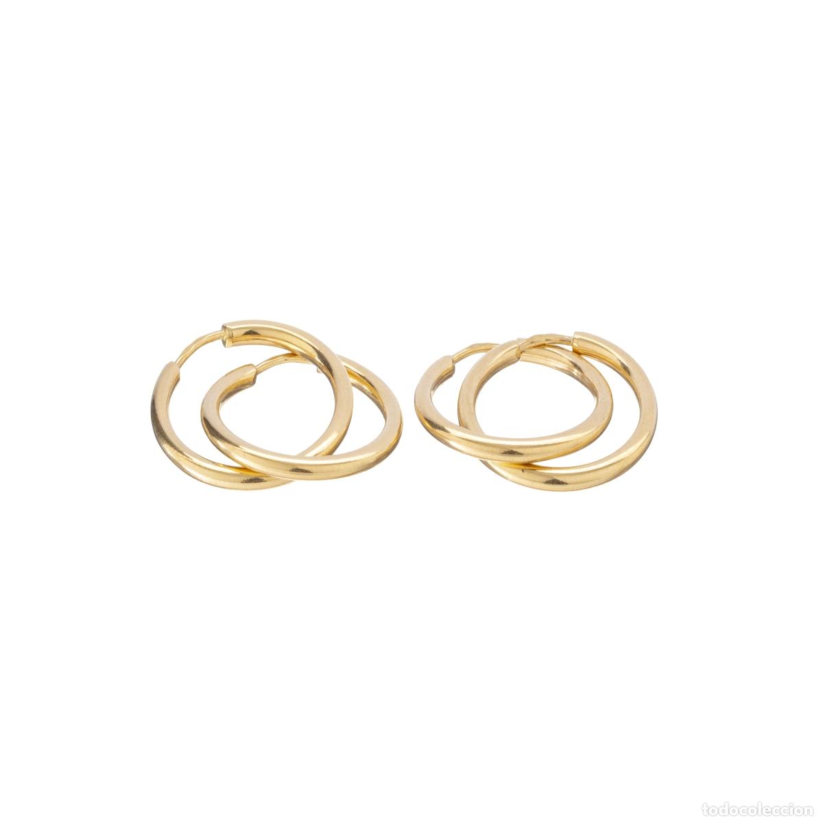 Joyeria: ORO DE 19,2 quilates - DOS PARES DE PENDIENTES DE ORO - Foto 1